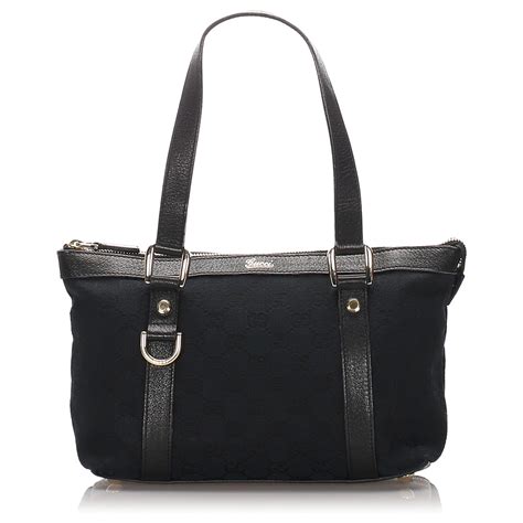 sac gucci toile noir|sacs Gucci femme.